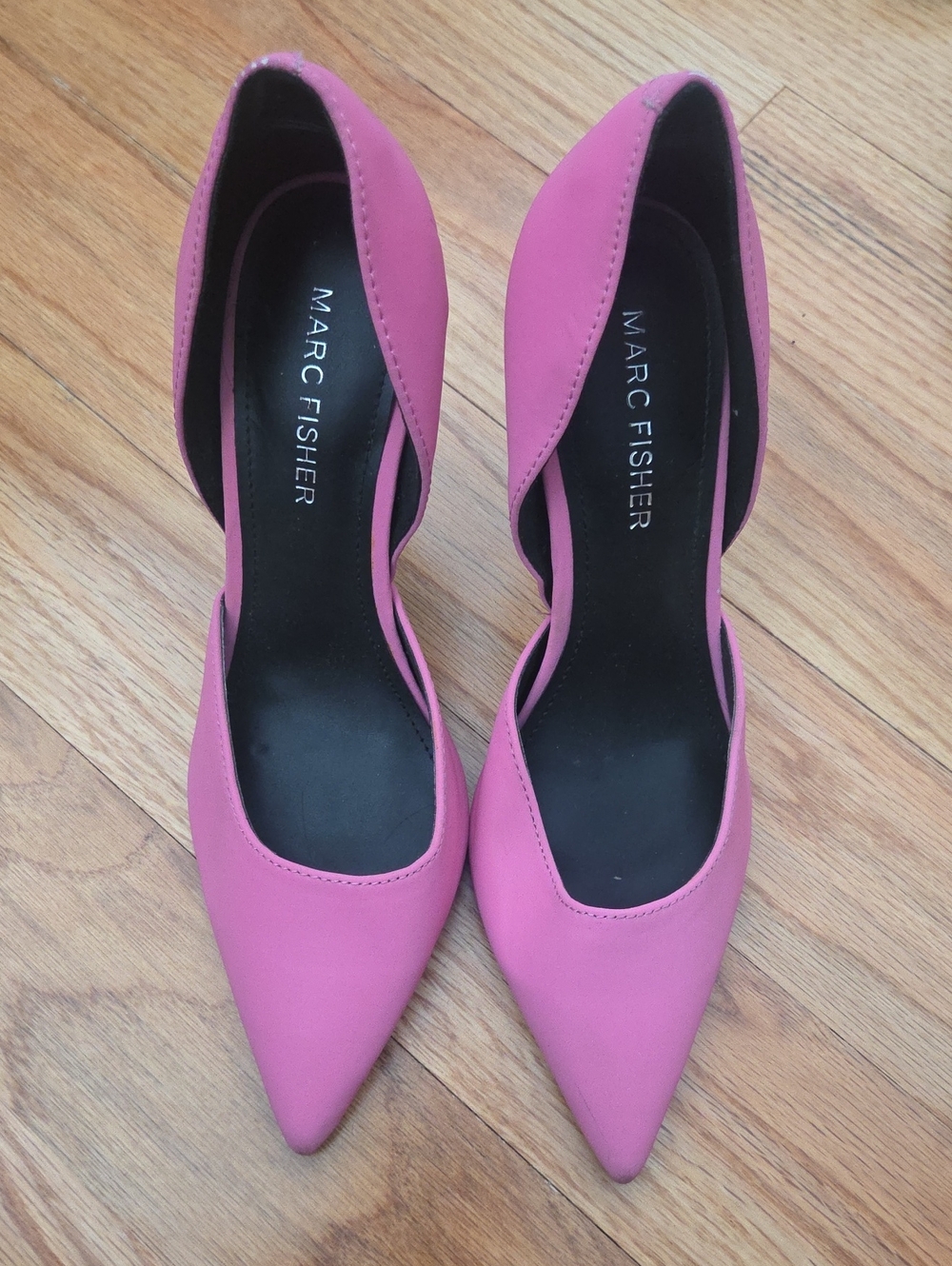 Marc Fisher Pink Pointed-Toe D'Orsay Flats
